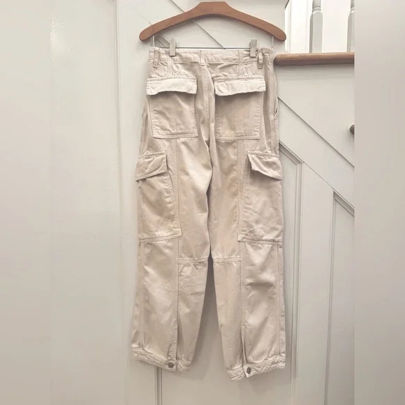 Free People • We The Free First Light Utility Pants • 4 • Almond Milk - Picture 6 of 12